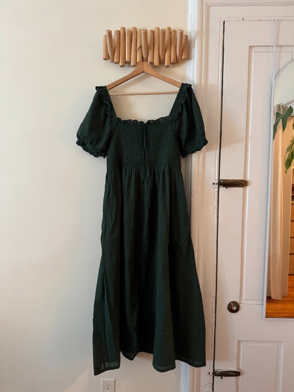 Hill House Scarlett Nap Dress Forest Green